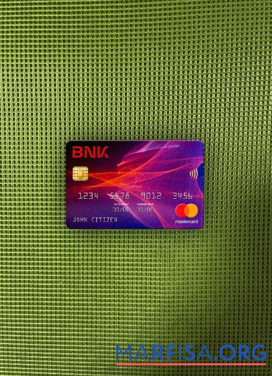 Printable South Korea BNK bank mastercard photolook front sample